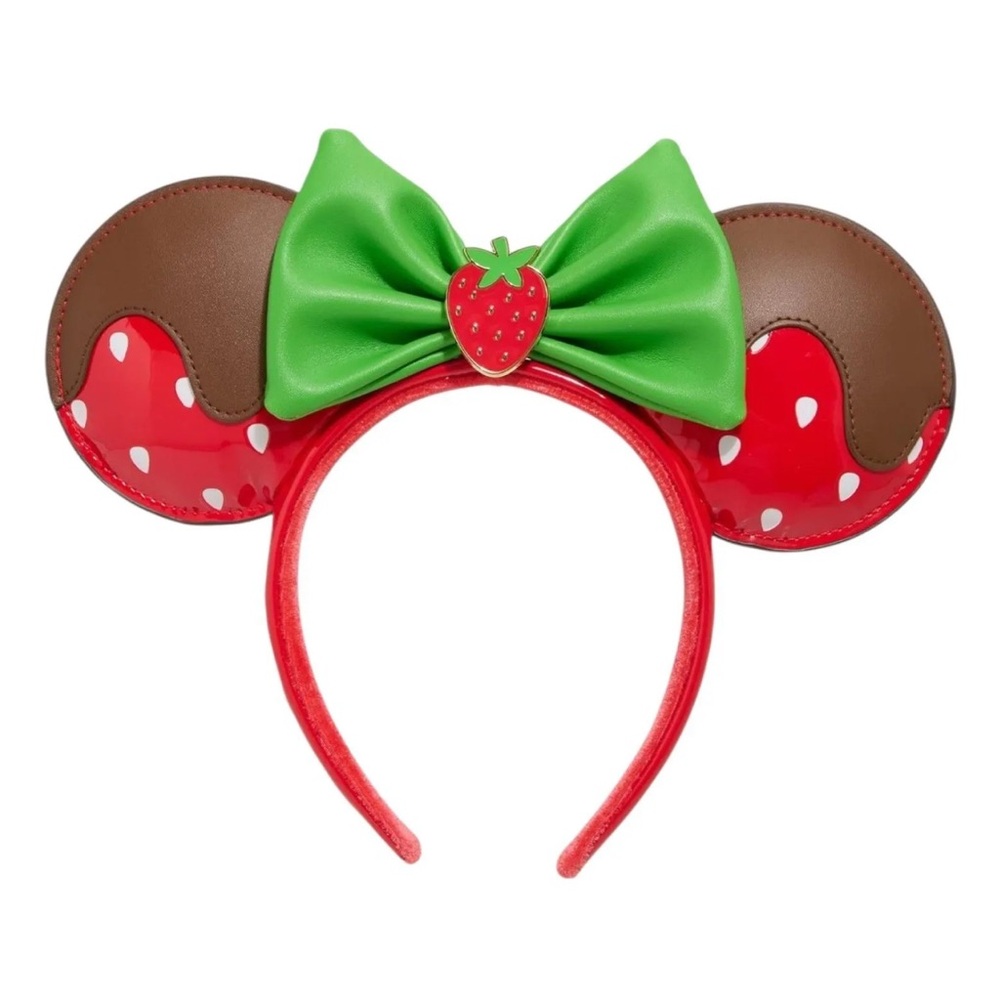 NWT Loungefly Minnie Strawberry Scented Ears Headband